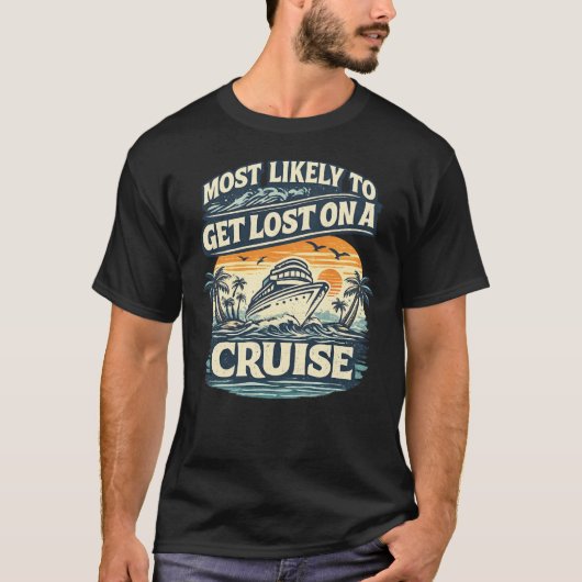 レトロクルーズTシャツ 面白いクルーズウェア Tシャツ (正面)