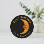 レトロクレセントムーン顔ハッピーハローウィン シーズンカード (スタンド正面)