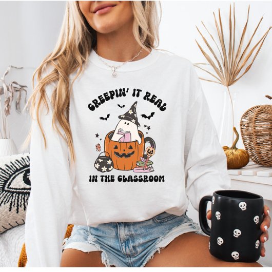 レトロクレピ実在ンの教室先生 スウェットシャツ