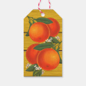 レトロクレートカスタムオレンジ缶詰又はギフトラベル ギフトタグ (裏面)