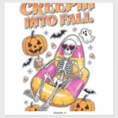 レトロクレープイン秋ハロウィーン シール (シート)