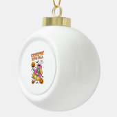 レトロクレープイン秋ハロウィーン セラミックボールオーナメント (右)