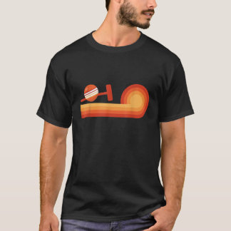 レトロクロケギフトクローク女性男性チームCoac Tシャツ