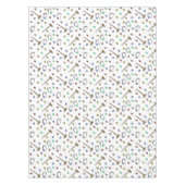 レトロクロケーパーティーかわいいヴィンテージピクニック テーブルクロス (正面)