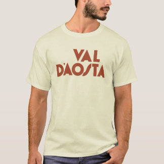 レトロクールアルパイン:バルダオスタヴィンテージスキーティー Tシャツ
