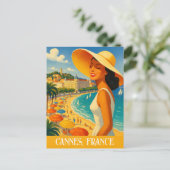 レトロクールカンヌリフランスのビエラ ポストカード (スタンド正面)