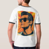 レトロクールガイ Tシャツ (裏面フル)