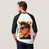 レトロクールガイ Tシャツ (裏面フル)