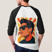 レトロクールガイ Tシャツ (裏面)