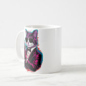 レトロクールキャットスパイ コーヒーマグカップ (正面左)