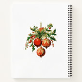 レトロクールクリスマスツリーの装飾 ノートブック (裏面)