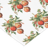 レトロクールクリスマスツリーの装飾 ミディアムテーブルランナー (コーナー)