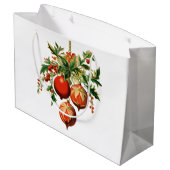 レトロクールクリスマスツリーの装飾 ラージペーパーバッグ (裏面アングル)