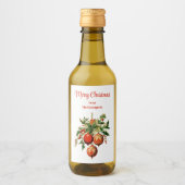 レトロクールクリスマスツリーの装飾 ワインラベル (正面)