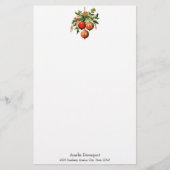 レトロクールクリスマスツリーの装飾 便箋 (正面)