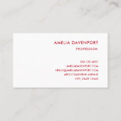 レトロクールクリスマスツリーの装飾 名刺 (裏面)