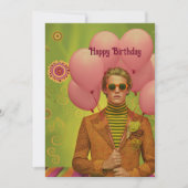 レトロクールドゥード誕生日カード カード (正面)