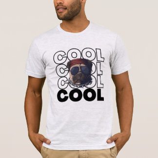 レトロクールパグ犬愛好家グラフィックTシャツ Tシャツ