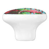 レトロクールピンクフラミンゴ セラミックノブ (側面)