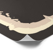 レトロクールフレッシュケーキのベーカリー ポスター (角)