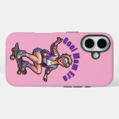 レトロクールママ時代カスタムテキストフォンケース Case-Mate iPhoneケース (裏面 (横))