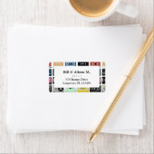 レトロクールヴィンテージカセットmixテープのパターン ラベル (インサイチュ)