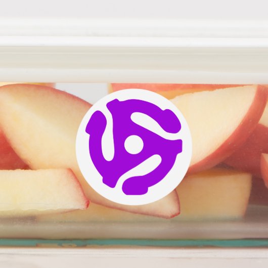 レトロクールヴィンテージパープル45スペーサーDJ ラベル (貼付)