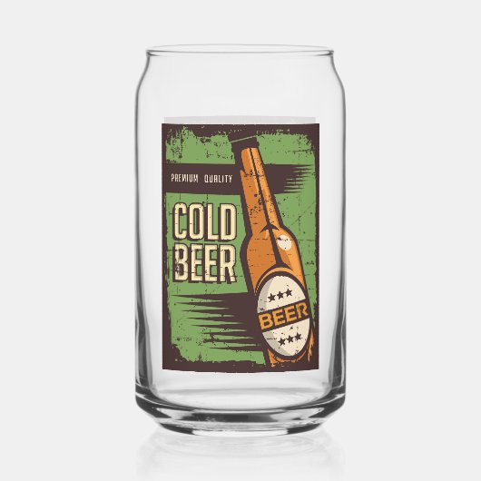 レトロクールヴィンテージ好き ガラス缶 (正面)