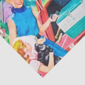 レトロクールヴィンテージ旅行ファミリーの分離 薄葉紙 (詳細)