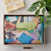 レトロクールヴィンテージ旅行ファミリーの分離 薄葉紙 (ギフト)