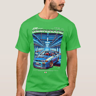 レトロクールヴィンテージ日本のJDM東京日本ドリフト Tシャツ