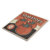 レトロクールヴィンテージ野菜愛好家 タイル (側面)