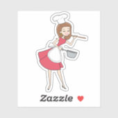 レトロクール主婦 シール (シート)