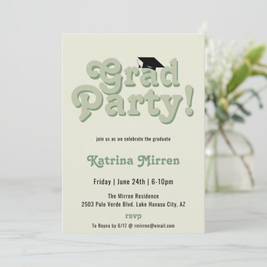 レトロクール卒業会 招待状 (スタンド正面)