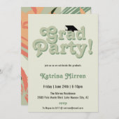 レトロクール卒業会 招待状 (正面/裏面)