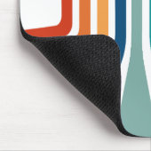 レトロクール曲げストライプのパターン マウスパッド (コーナー)