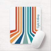 レトロクール曲げストライプのパターン マウスパッド (マウス)