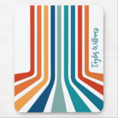 レトロクール曲げストライプのパターン マウスパッド (正面)