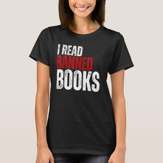 レトロクール禁書書籍本ワーム Tシャツ (正面)