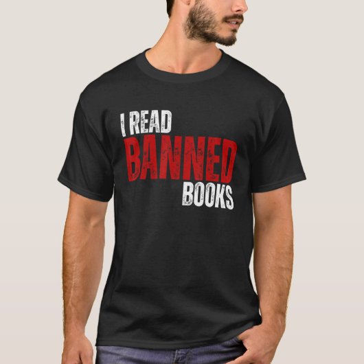 レトロクール禁書書籍本ワーム Tシャツ (正面)