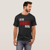 レトロクール禁書書籍本ワーム Tシャツ (正面フル)