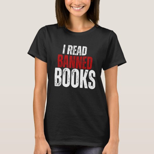 レトロクール禁書書籍本ワーム Tシャツ (正面)