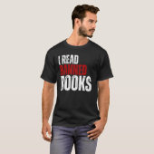 レトロクール禁書書籍本ワーム Tシャツ (正面フル)