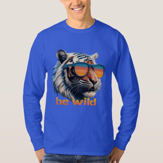 レトロクール虎 Tシャツ (正面)