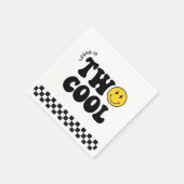 レトロクール2少年2歳の誕生日パーティー スタンダードカクテルナプキン (角)