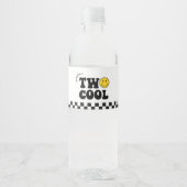 レトロクール2少年2歳の誕生日パーティー ペットボトルラベル (正面)