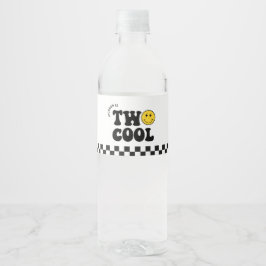 レトロクール2少年2歳の誕生日パーティー ペットボトルラベル