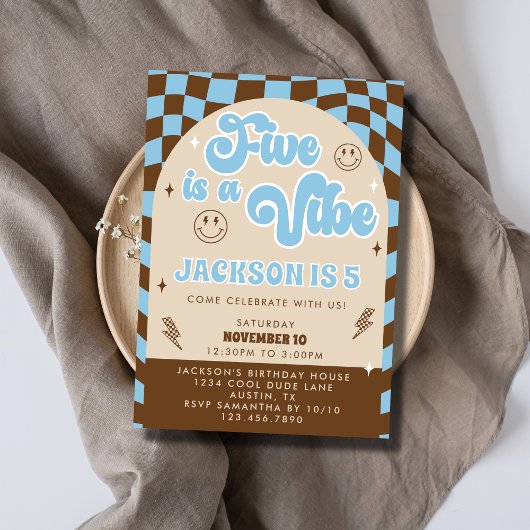 レトロクール5はヴィーベボーイズ5thバースデーパーティー 招待状
