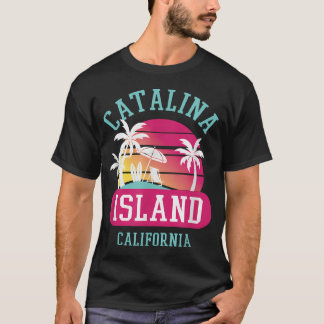 レトロクール カタリナ島のサンセット Tシャツ