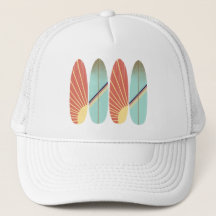 レトロクール・レッド・ブルー・サーフボード